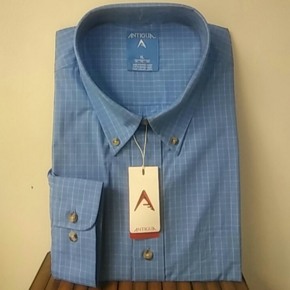 Antigua men's long sleeve dress shirt. XL