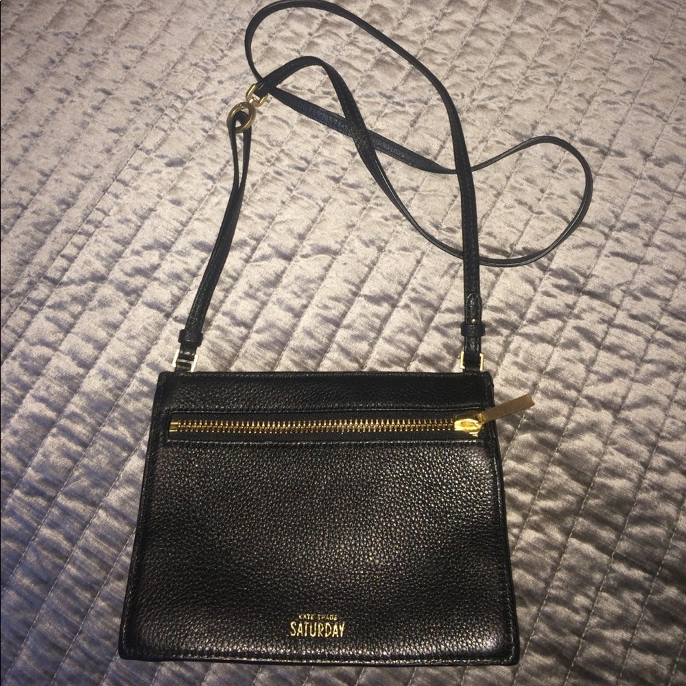 Black and gold Kate Spade Saturday purse