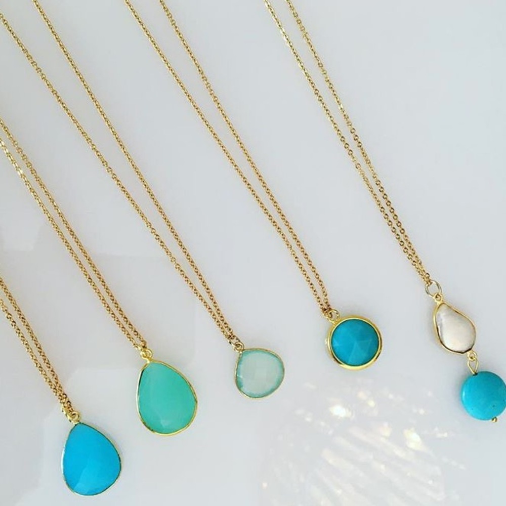 🔴🔴Aqua necklace🔴🔴
