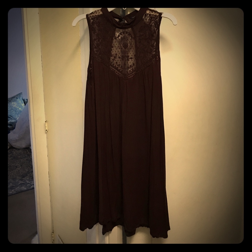 American eagle burgundy dress