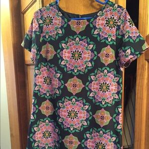 J. Crew Factory Patterned Shift Dress