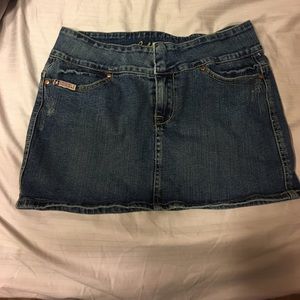 BubbleGum Jean Mini Skirt