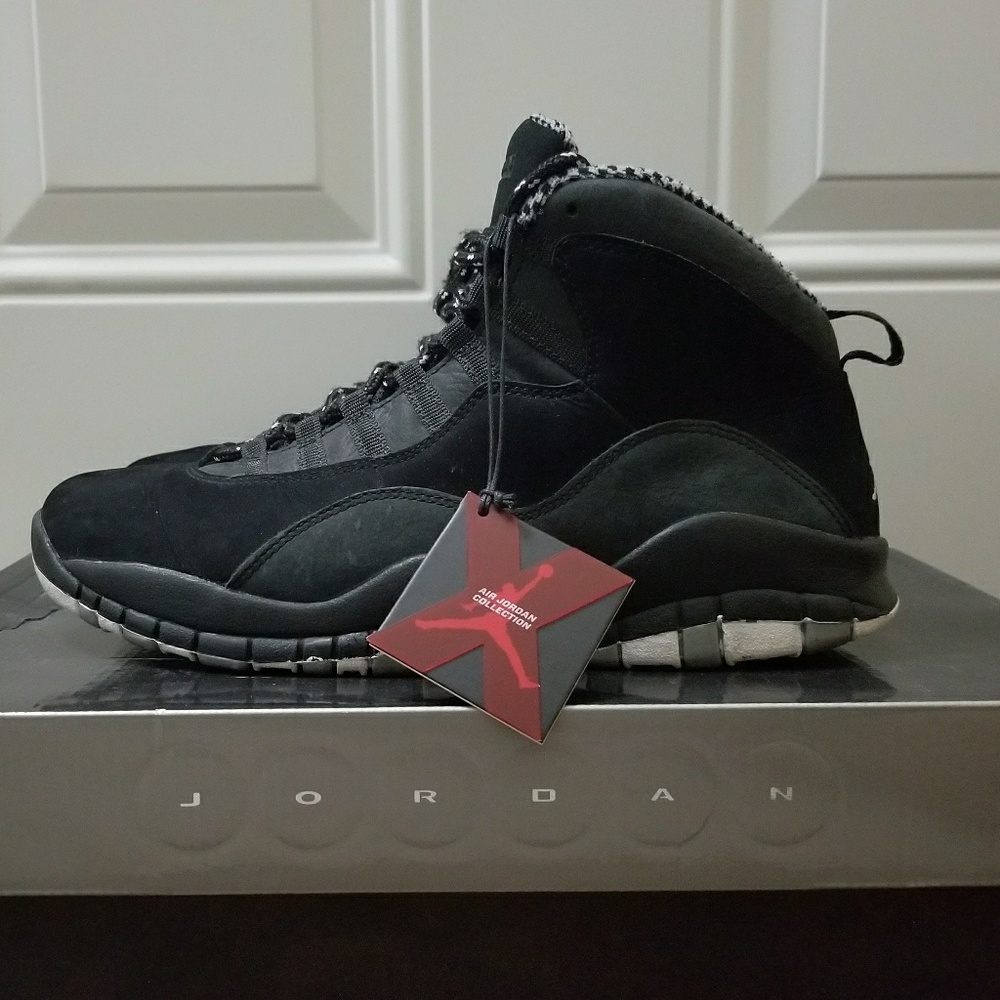 Air Jordan Retro 10 "Stealth" mens 9 US blk/white