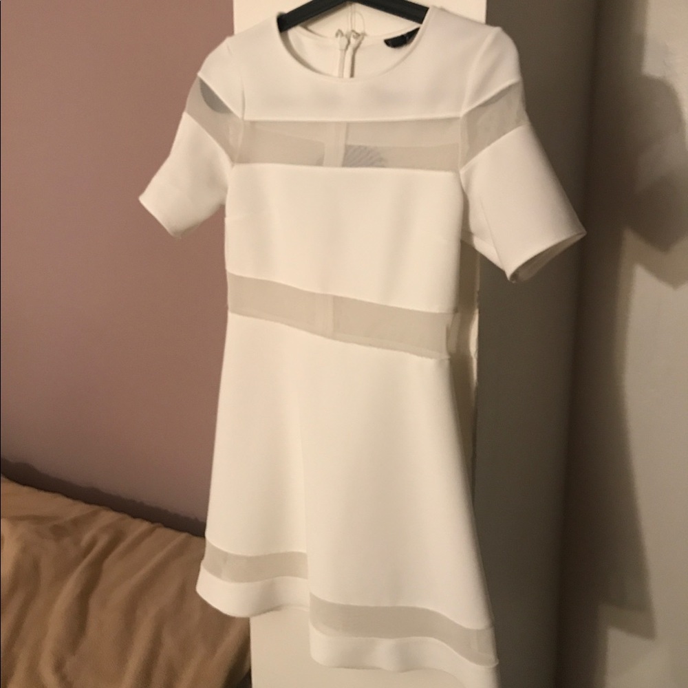 Topshop white mini dress