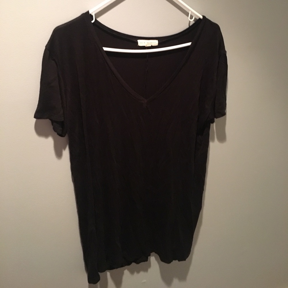Black T-shirt dress