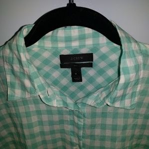 J. Crew Gingham Button down