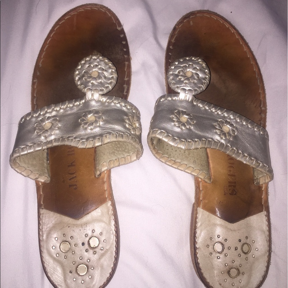 Jack Rogers Platinum size 8