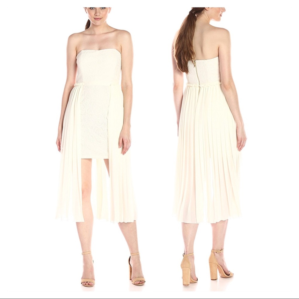 Rachel Roy Women's Lace with Chiffon Overlay