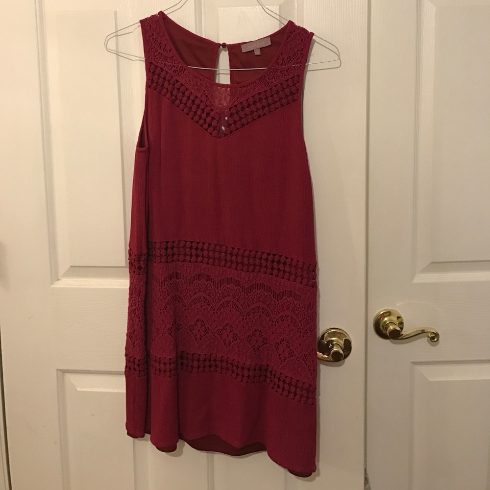 maroon dress