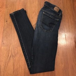 Dark Wash American Eagle Skinny Jeans