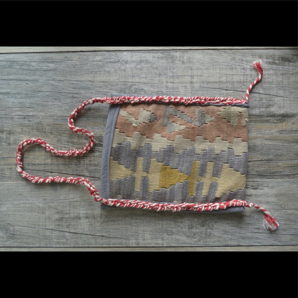 Handmade rug design vintage crossbody/shoulder bag