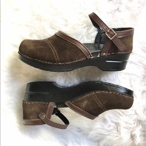 Dansko Leather Mule Clog Mary-jane 39 8/9