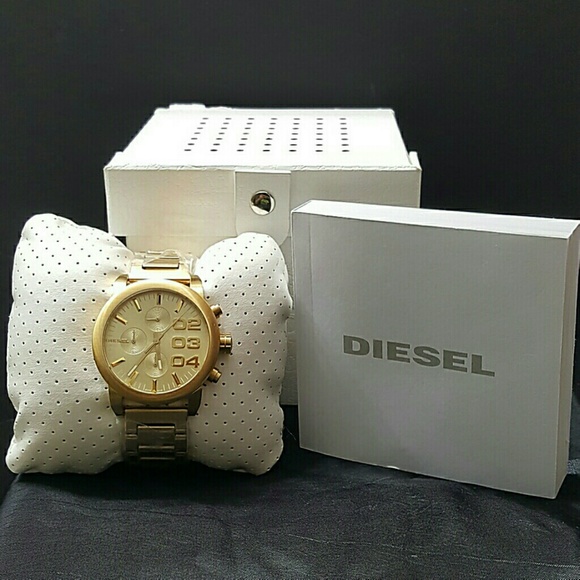 Big Sale,NWT DIESEL GOLD WATCH - Picture 3 of 6