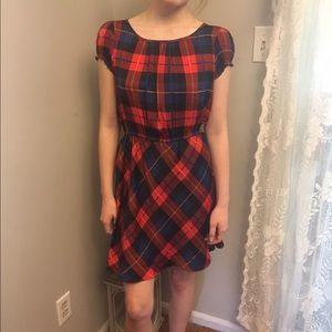 Mini Plaid Dress