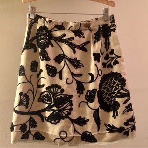 Anthropologie Vanessa Virginia embroidered Skirt