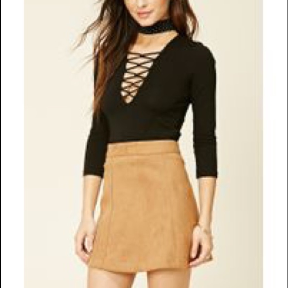 *SOLD* Lace Up Top