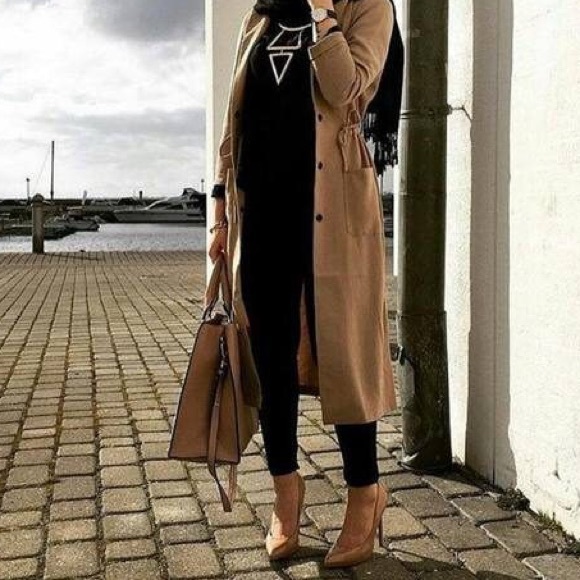 Talbots Jackets & Blazers - Tan Long Jacket