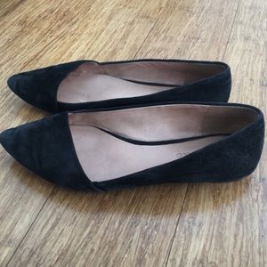Madewell suede black flats