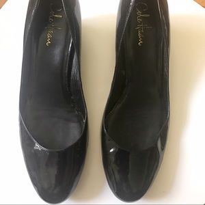 Cole Haan Nike Air Wedge Leather Patent Pumps