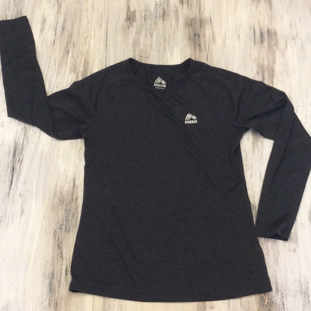 Dark Grey Dry-fit Long Sleeved Athletic Shirt