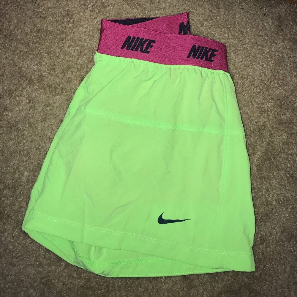 Neon Nike shorts