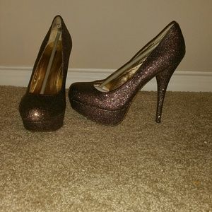 Victoria G- Multi-Glitter platforms