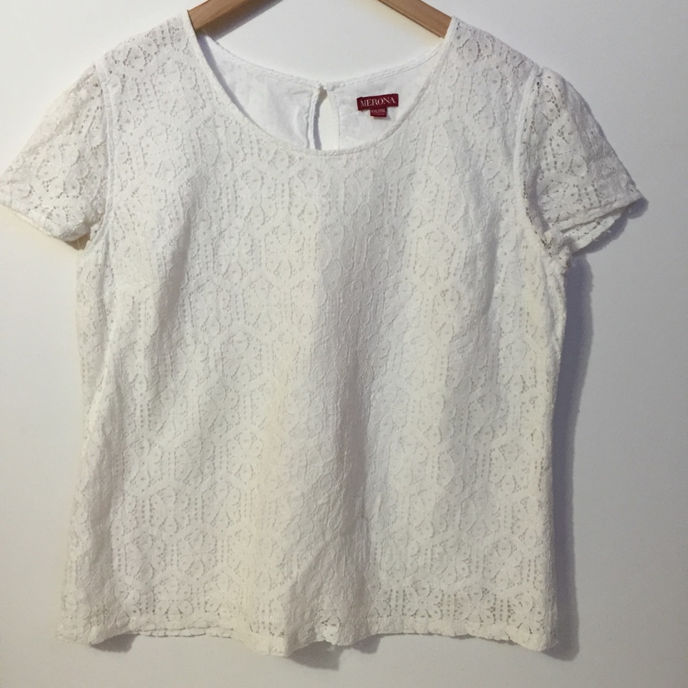 Merona Lace Shirt - Perfect for Spring! 🌻