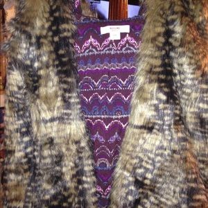 Faux fur vest