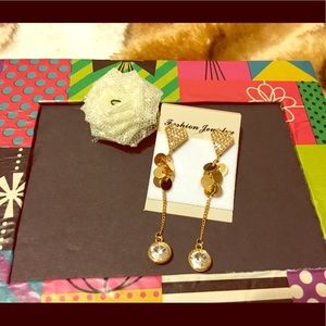 🌼Golden Fox Shaped Stud Dangling Earrings 🌼