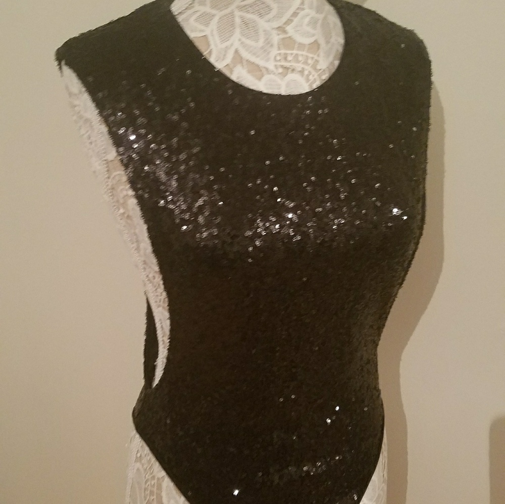 Rehab Sequin bodysuit