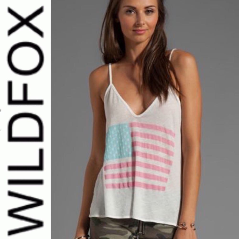 WILDFOX  American Flag Tank 4th of July USA