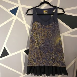 NWOT FREE PEOPLE Dress with Ruffled Bottom