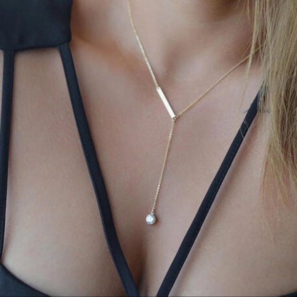 Jewelry - Gold Crystal Necklace