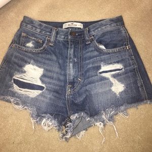Denim High Rise Shorts