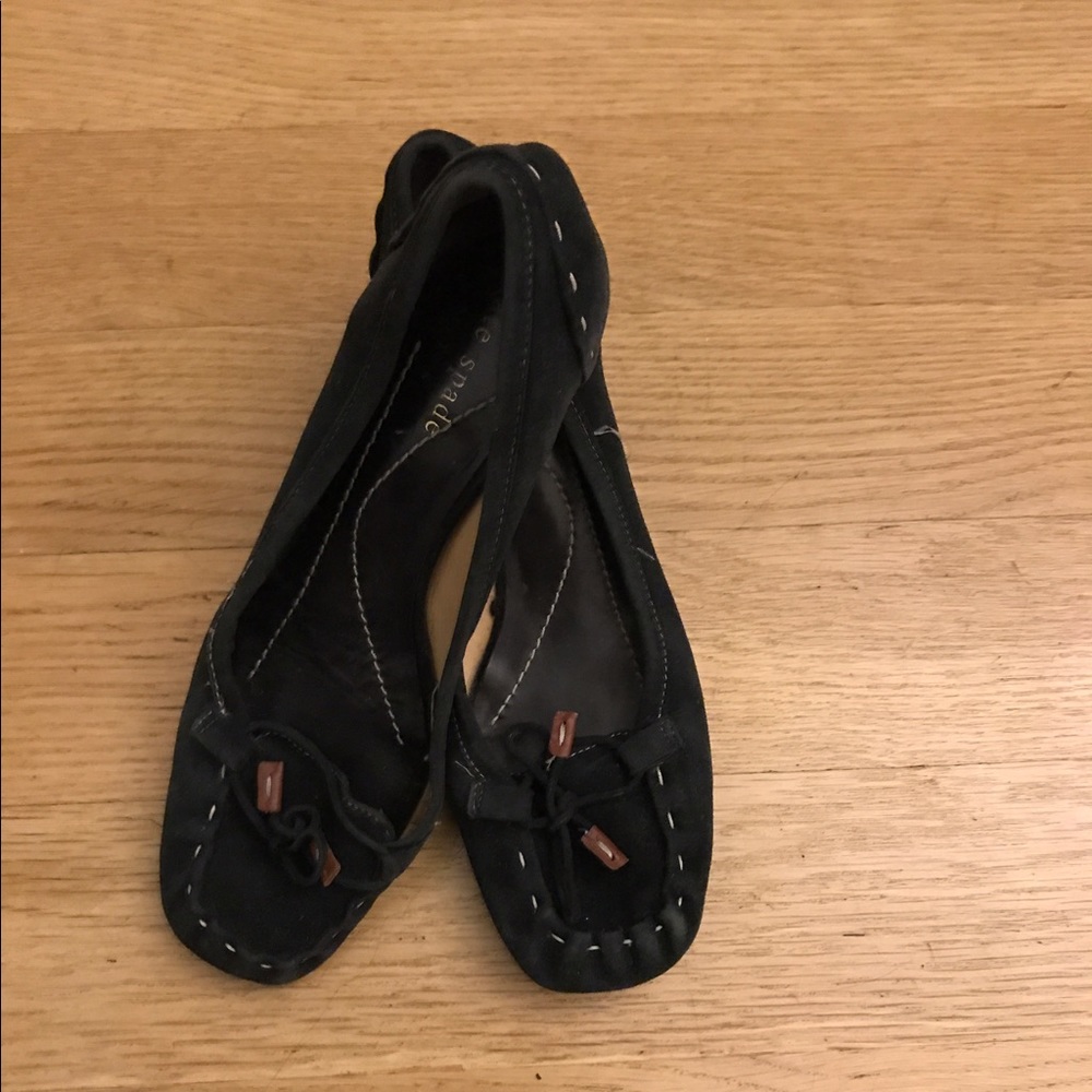 Kate Spade black suede shoes -