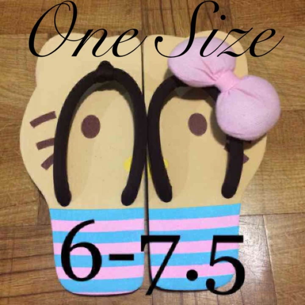 Hello Kitty Outside or House Flip Flops