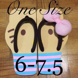 Hello Kitty Outside or House Flip Flops