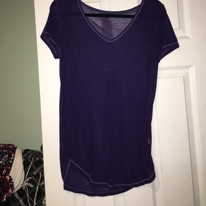Mudd Purple Sheer Top