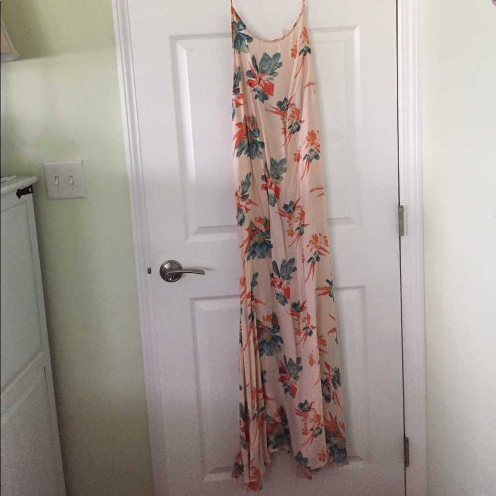 Free people maxi dress hibiscus