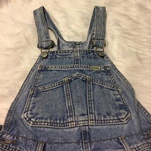 Vintage guess overall shorts