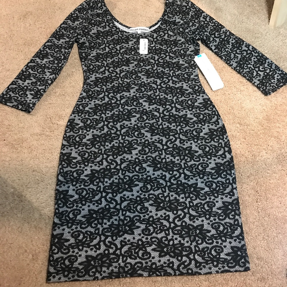 Almost Famous Lace Print Dress