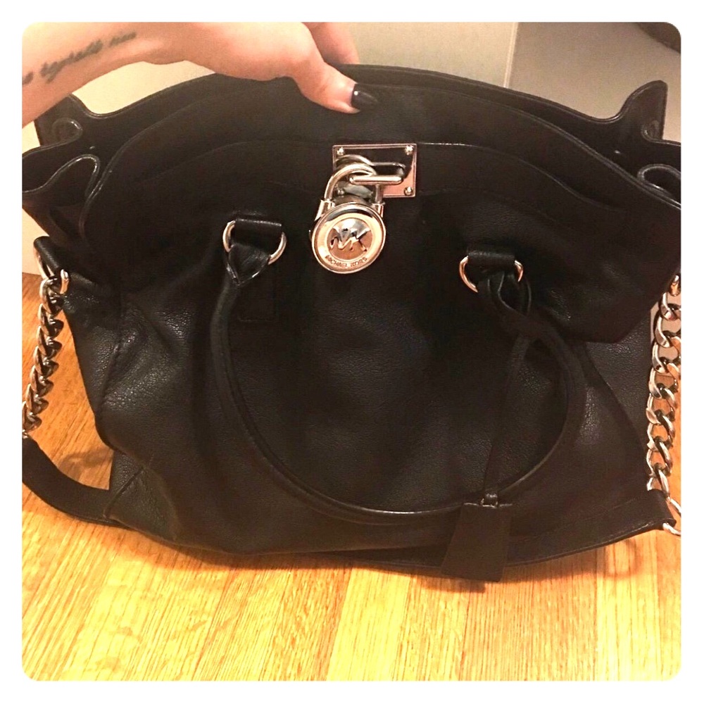 Michael Kors large leather Hamilton bag