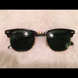 Ray-Ban Clubmaster Tortoise Frame Sunglasses