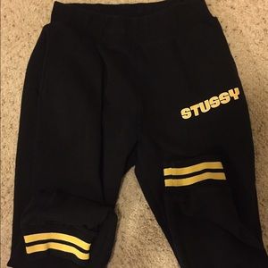 Stussy Black yellow limited sweatpants