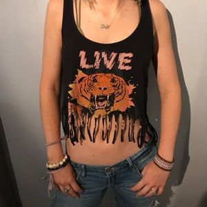 Festival/rocker crop top!!