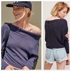 Free People "Mercury Tee" Thermal Sweater