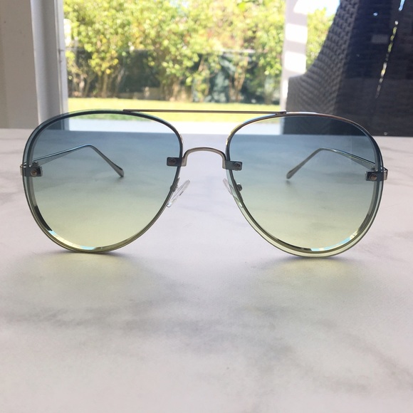 ⚡️Sale ⚡️Green Colored Lens Aviator Sunglasses - Picture 3 of 4