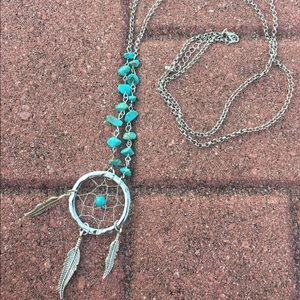 Gypsy Festival dream catcher feather necklace Gypsy Festival dream catcher feather necklace