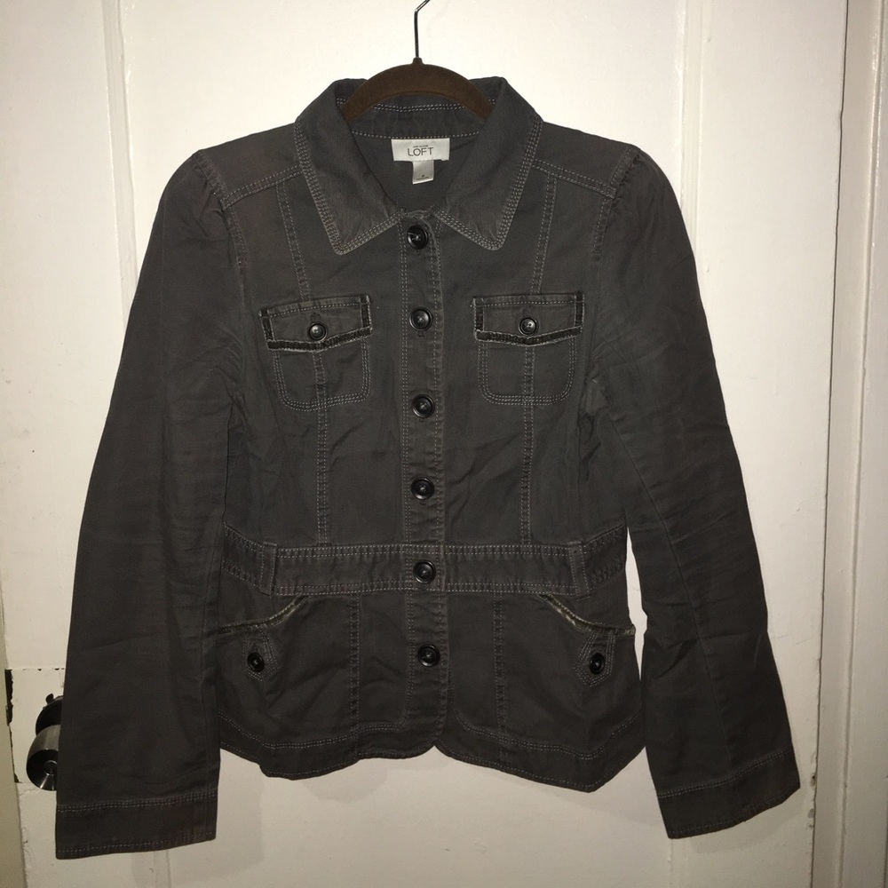 ANN TAYLOR LOFT Grey Jacket