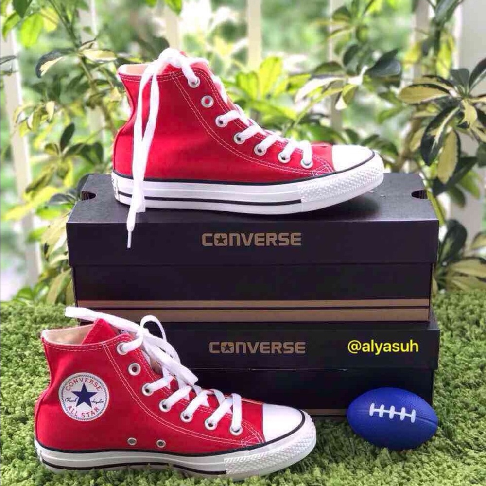 NWT Converse 🔥Adult Fabric AllStar Red HT W AUTHE - Picture 3 of 8